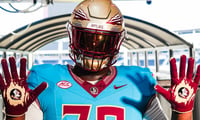 Steven Moore on his Florida State official visit (via Steven Moore on X)