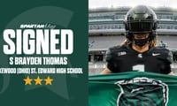 Michigan State 2026 three-star safety signee Brayden Thomas.