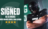 Michigan State 2026 four-star offensive lineman signee Eli Bickel.