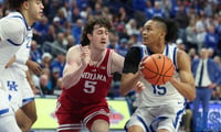 Kentucky point guard Jaland Lowe vs. Indiana, via Dr. Michael Huang, KSR