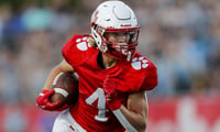 Beechwood wide receiver Tyler Fryman (4) runs with the ball against Covington Catholic in the first half at Beechwood High School Sept. 15, 2023.