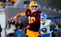 LSU landed the No. 1 transfer QB in Sam Leavitt - but will injury hold him back? (Photo: USA Today)