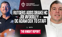 Drake HC Joe Woodley and DC Adam Cox