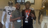 Jaedeen Byrd with Coach Prince A