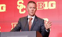 USC coach Lincoln Riley at Big Ten Media Days