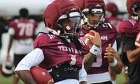 Texas A&M wide receiver Mario Craver (Jaxson Callaway)