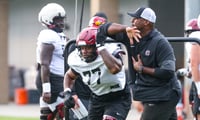 South Carolina OL Darius Gray (Photo: Katie Dugan | GamecockCentral.com)
