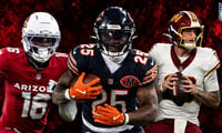 Former Rutgers football players Max Melton, Kyle Monangai, Athan Kaliakmanis in the NFL