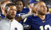 Marcus Freeman and CJ Carr