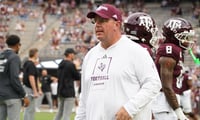 Texas A&M head coach Mike Elko