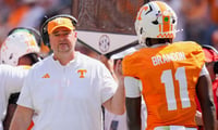 Tennessee coach Josh Heupel during a Tennessee football game against Furman at Neyland Stadium in Knoxville, Tenn., on Sept. 5, 2026.