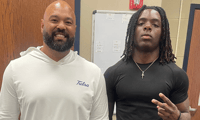 Don Mincey with coach davenport