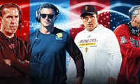 Luke Fickell, Bob Chesney, Brent Brennan and Kenny Dillingham afi