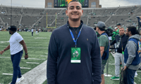 Notre Dame - 2028 offensive lineman liam pagan notre dame visit - hookly