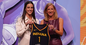 Caitlin Clark at the 2024 WNBA Draft