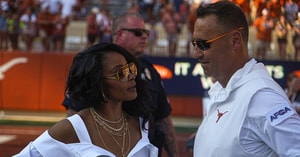 Texas coach Steve Sarkisian and wife Loreal