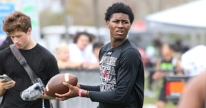 South Carolina QB target Landon Duckworth is pictured at a camp (Photo: Jeremy Johnson | On3)