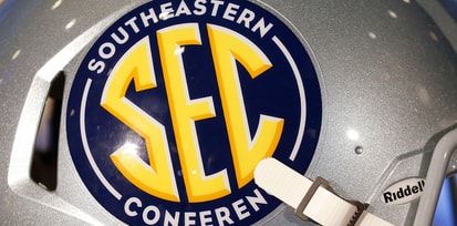 SEC logo on a helmet