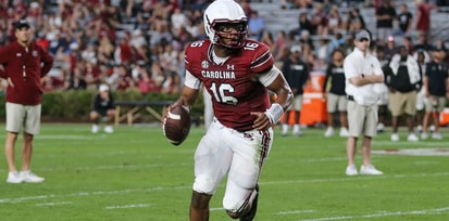 South Carolina quarterback LaNorris Sellers is pictured during the 2023 spring game (Photo: Chris Gillespie | GamecockCentral.com)