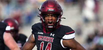former-new-mexico-state-wide-receiver-trent-hudson-commits-mississippi-state-ncaa-transfer-portal