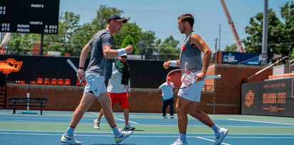 Robert Cash and JJ Tracy (Photo courtesy of Ohio State men's tennis)