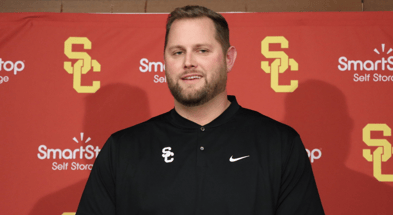 USC tight ends coach Zach Hanson