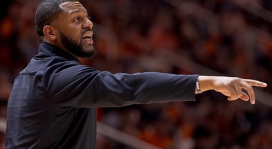 Tennessee assistant coach Rod Clark during a game at Thompson-Boling Arena (Tennessee Athletics)