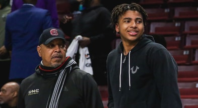 South Carolina signee Collin Murray-Boyles during an unofficial visit to Columbia