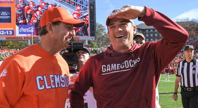 Clemson HC Dabo Swinney, South Carolina HC Shane Beamer