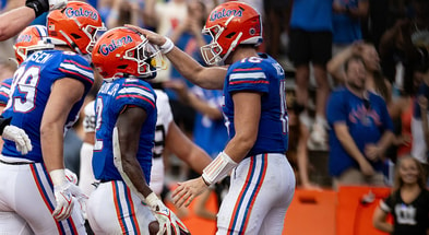 Florida QB Graham Mertz and RB Montrell Johnson