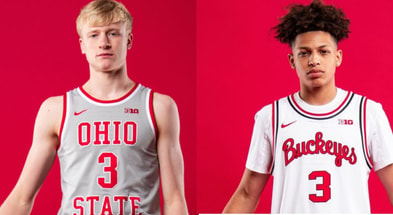 Colin White and Juni Mobley Courtesy of Ohio State Men's Basketball