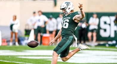 Michigan State punter Ryan Eckley