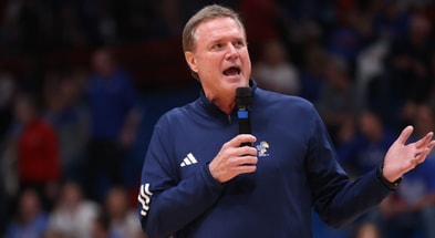 on3.com/bill-self-claims-jerome-tang-did-a-fly-by-in-handshake-line-after-sunflower-showdown/
