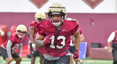 Florida-State-Sione-Lolohea-Spring-2024 Gene Williams/Warchant