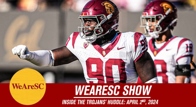 Article feature image for Inside the Trojans' Huddle, discussing all recent aspects of USC athletics.