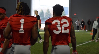 Quinshon Judkins and TreVeyon Henderson by Andy Backstrom/Lettermen Row
