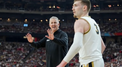 Purdue coach Matt Painter and guard Braden Smith