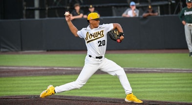 Marcus Morgan pitched well in the Hawkeyes win over Ohio State. (Photo by Dennis Scheidt)