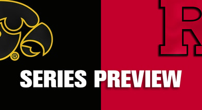 Our of preview of the three-game series between the Hawkeyes and Scarlet Knights. (Photo by Dennis Scheidt)