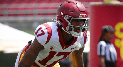 USC cornerback DeCarlos Nicholson at the Trojans' 2024 spring game