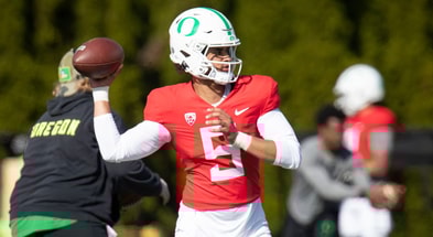 Dante Moore Oregon Spring Practice