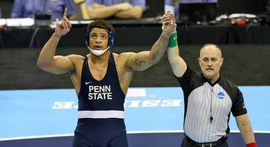 Penn State wrestler Greg Kerkvliet. (Mandatory Credit: Reese Strickland-USA TODAY Sports)