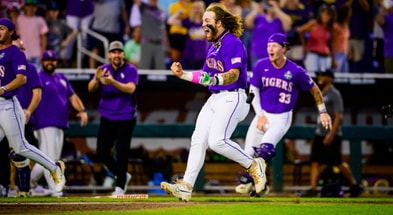 Tommy White hit one of two grand slams in LSU's win (Photo: USA Today)