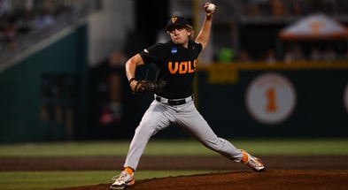 Tennessee pitcher Andrew Behnke. Credit: UT Athletics (Kate Luffman)