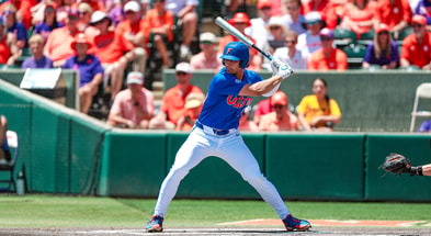 Florida Gators first baseman Jac Caglianone in the Clemson Regional (Photo courtesy of UAA Communications)
