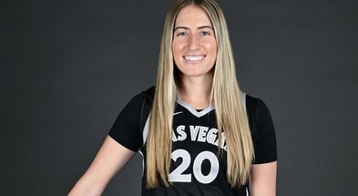 Kate Martin scored a career-high 13 points on Monday night. (Photo by Las Vegas Aces)