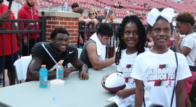 Alabama QB Jalen Milroe at Fan Day