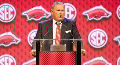 arkansas-head-coach-sam-pittman-certainly-plan-establish-run-game-2024-season