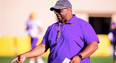 LSU offensive line coach Brad Davis (Photo: LSU Athletics)
