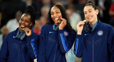 Chelsea Gray, A'ja Wilson, Breanna Stewart